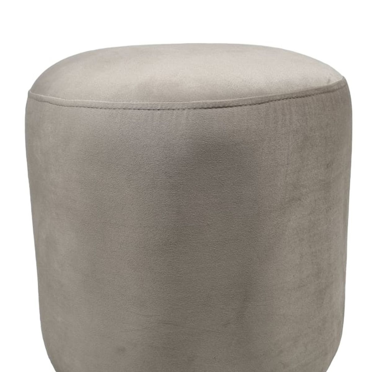 DISEÑOS VALESTRINI - POUF REDONDO FELPA BEIGE