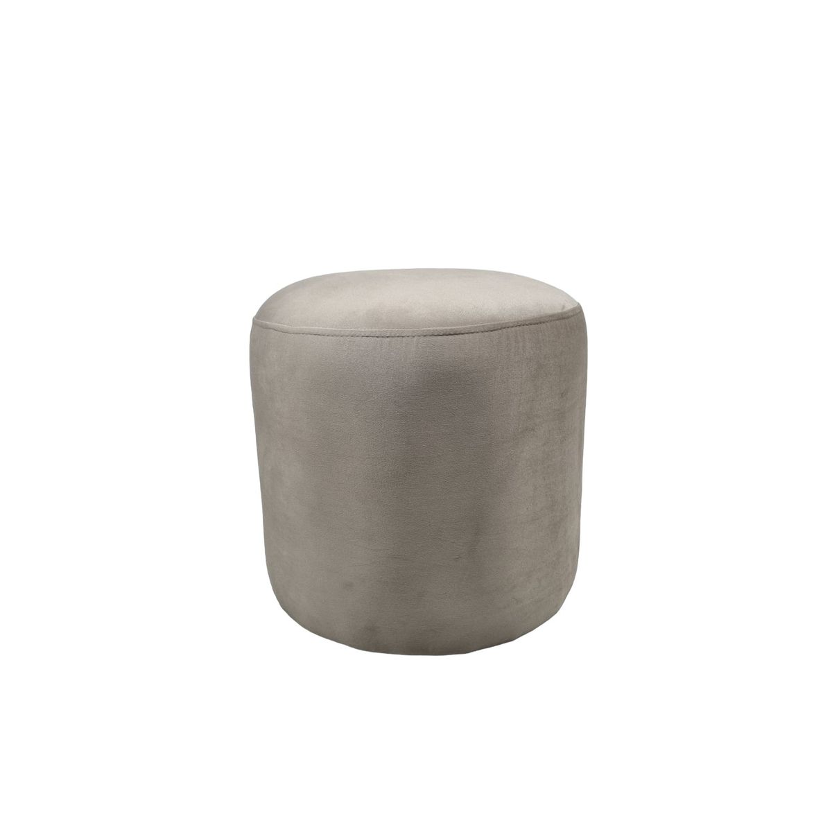 DISEÑOS VALESTRINI - POUF REDONDO FELPA BEIGE