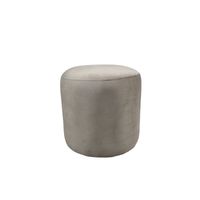 POUF REDONDO FELPA BEIGE
