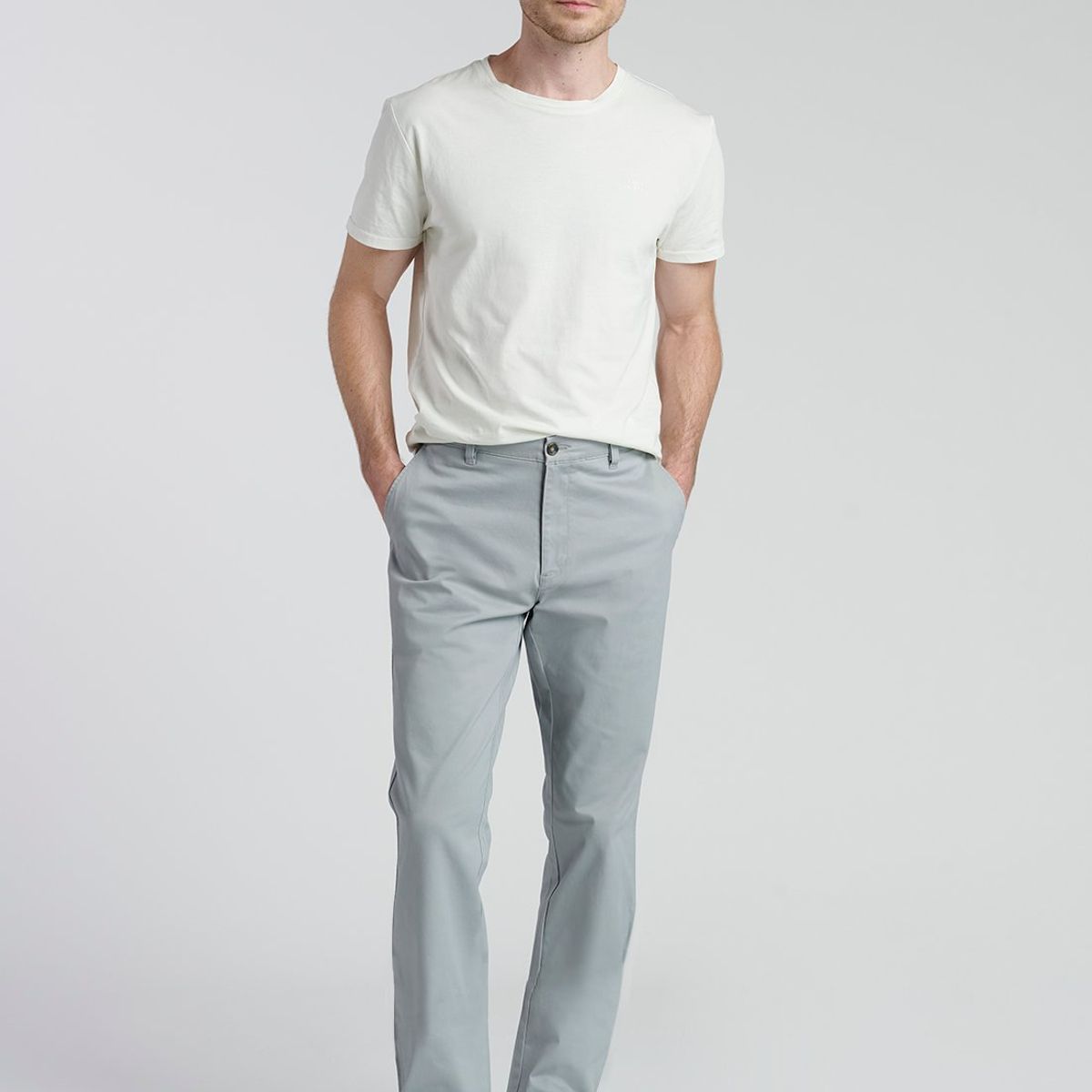 NEW MAN - Pantalon Bagneau Regular Gris New Man