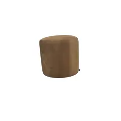 DISEÑOS VALESTRINI - POUF REDONDO FELPA CAMEL