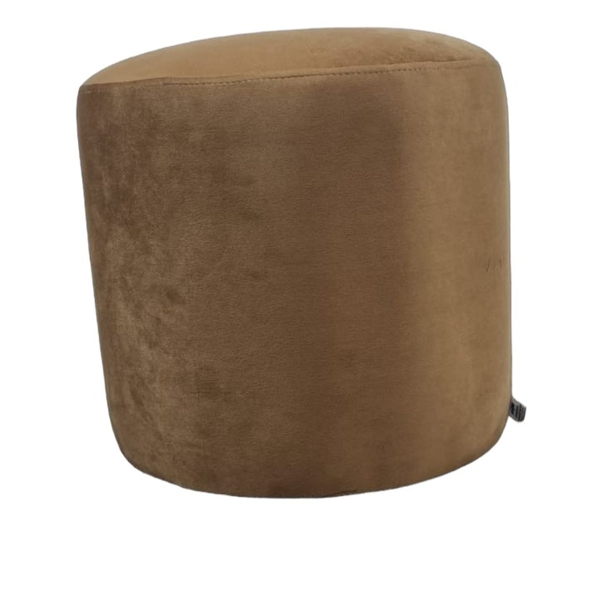 DISEÑOS VALESTRINI - POUF REDONDO FELPA CAMEL