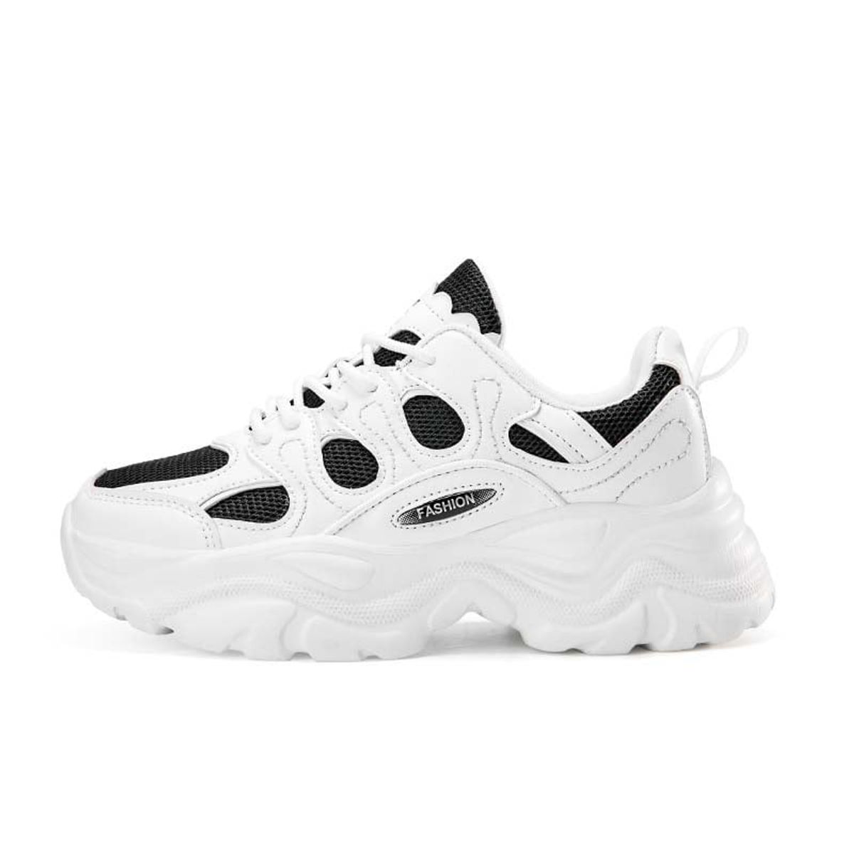 SHANDIAN - Zapatillas Plataforma Aire Mujer Negro