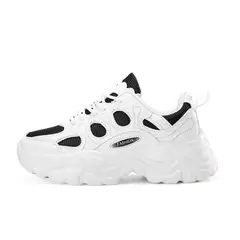 SHANDIAN - Zapatillas Plataforma Aire Mujer Negro