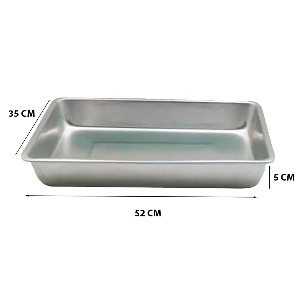 CONDOR - ASADERA 35X25CM ALUMINIO CONDOR-MIMBRAL