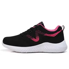 SHANDIAN - Zapatillas Running Mujer Rojo