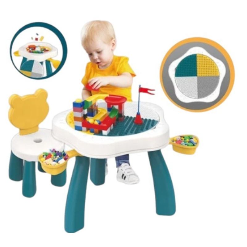 GENERICO - Mesa De Actividades Bloques Multifuncional Infantil