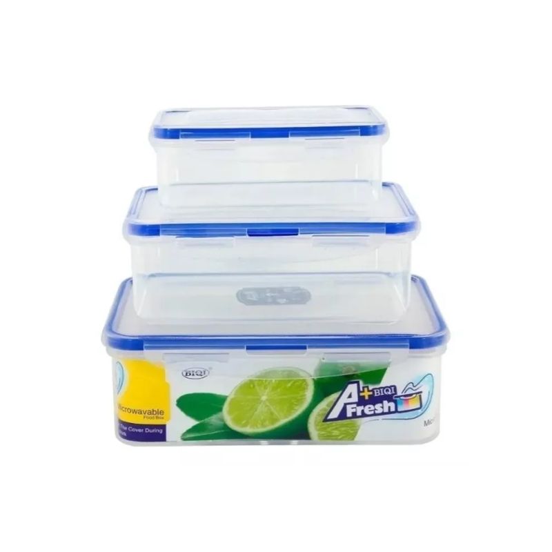 IMPORTCLICK - Set 3 Tupper Hermético Para Alimentos Plástico IMPORTCLICK