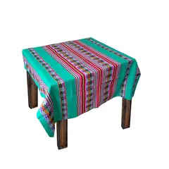GENERICO - Manta Andina 1.20 X 1.10 Cm Mantel Andino - Turquesa