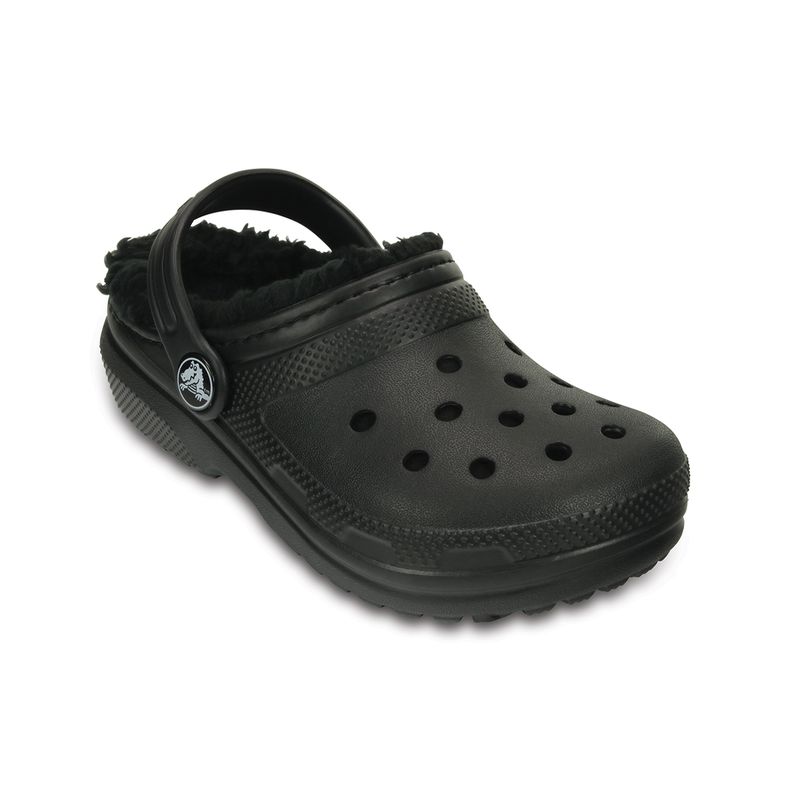 CROCS - Zueco Crocs Lined Niño Black/Black