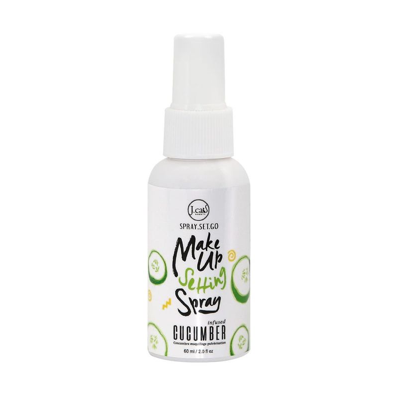 J CAT - Fijador de maquillaje Spray Set Go Cucumber