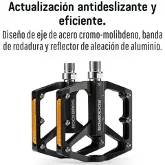 CASTLETEC - PEDALES UNIVERSALES DE BICICLETA EN ALUMINIO ROCKBROS K371