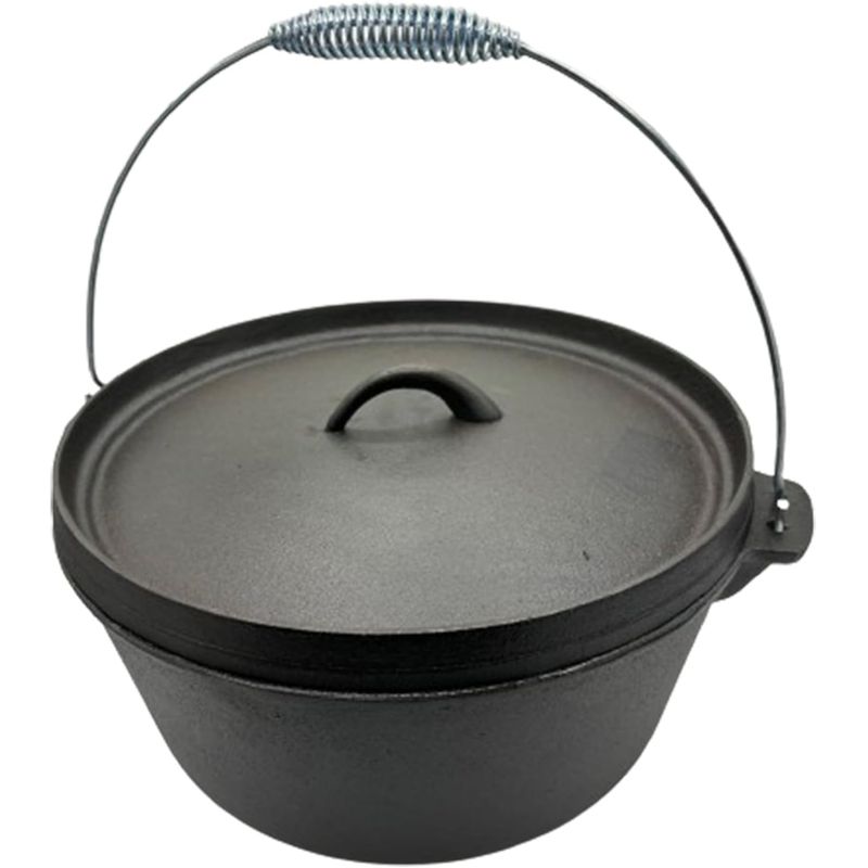 GENERICO - Olla hierro fundido con tapa 25.4x10cm
