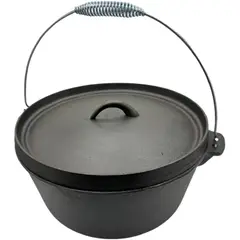 GENERICO - Olla hierro fundido con tapa 25.4x10cm