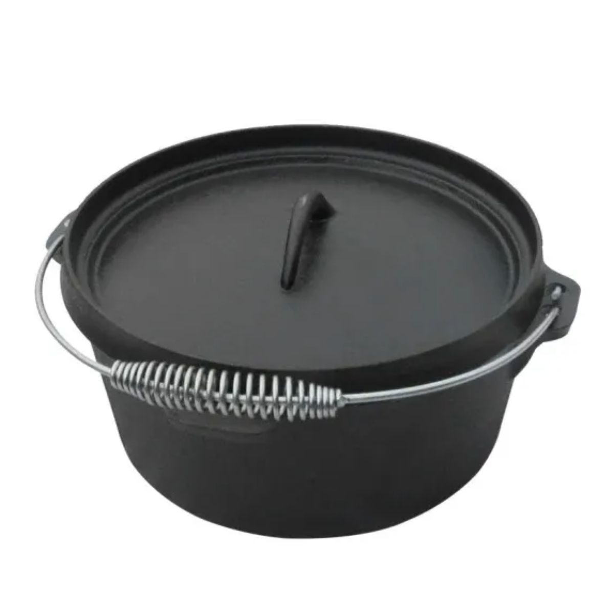 GENERICO - Olla hierro fundido con tapa 30.9x13cm