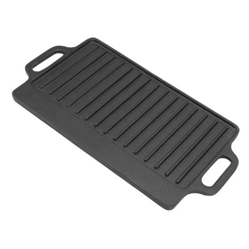 GENERICO - Plancha hierro fundido rectangular 37.8x22.7cm Bighouse