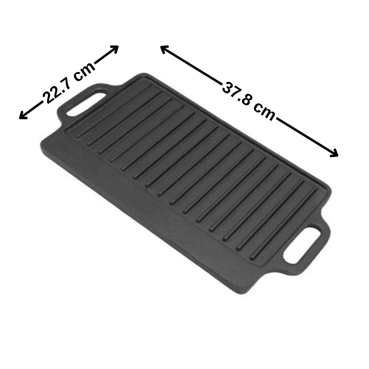 GENERICO - Plancha hierro fundido rectangular 37.8x22.7cm Bighouse