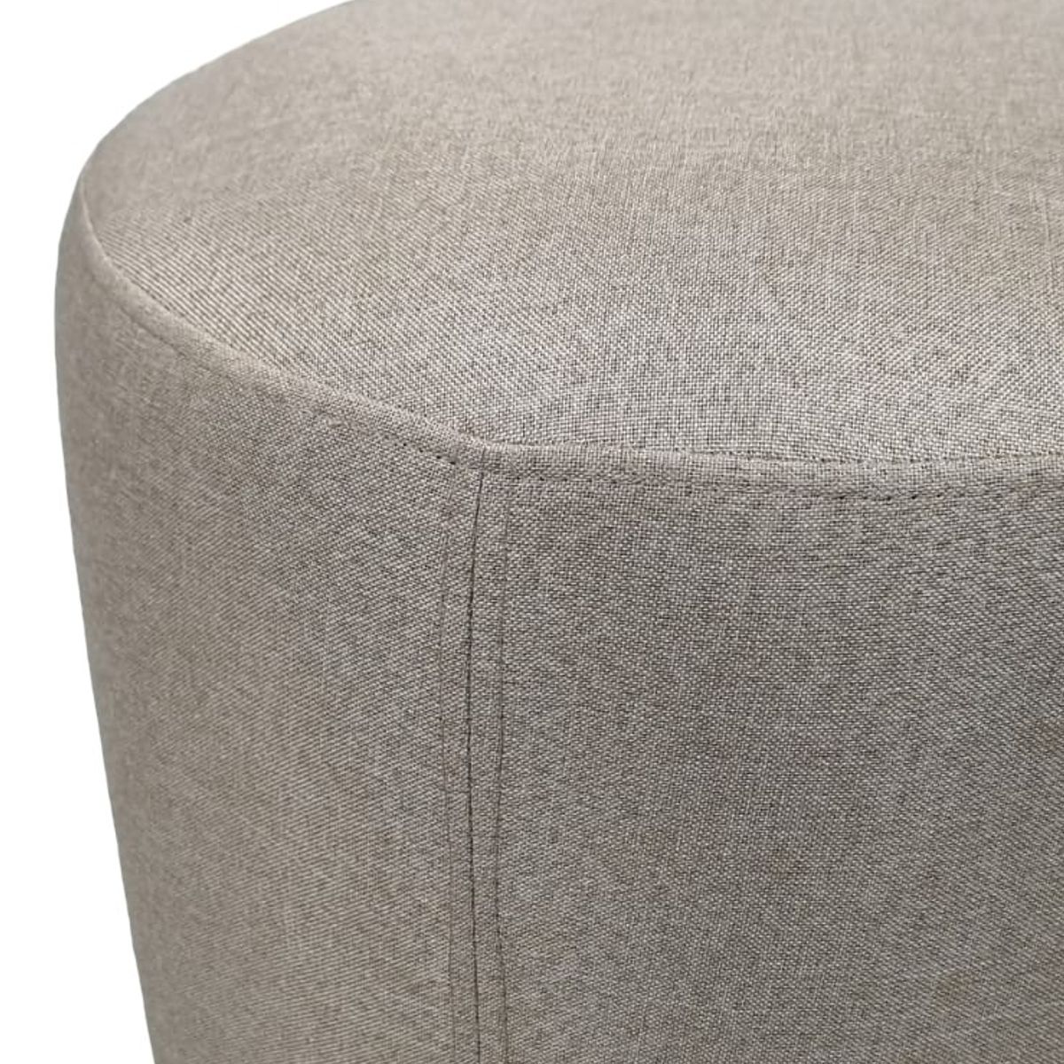 DISEÑOS VALESTRINI - POUF REDONDO LINO BEIGE