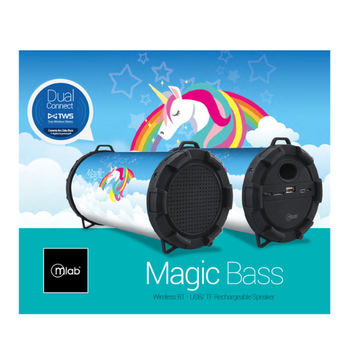 GENERICO - Mini Zuka-bass Speaker Magic Mlab Unicornio Niños Music