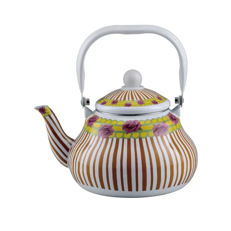 HOMESTAR - Tetera Cafetera 10 Tazas Vintage Esmalte