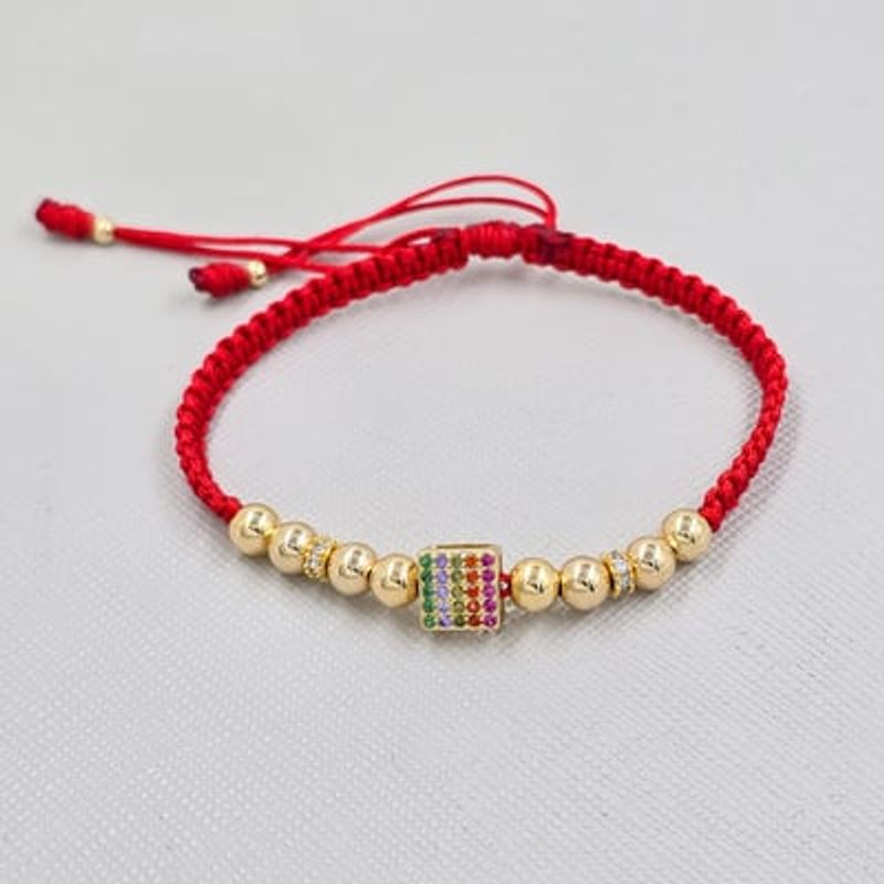GENERICO - Pulsera  Tejida en oro laminado 18k