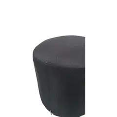 DISEÑOS VALESTRINI - POUF REDONDO LINO NEGRO