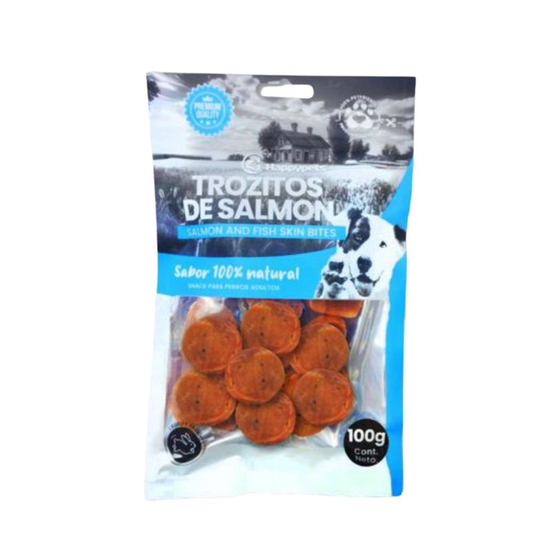 BUEN AMIGO - Snack Happypets Trozitos De Salmon 100 Gr