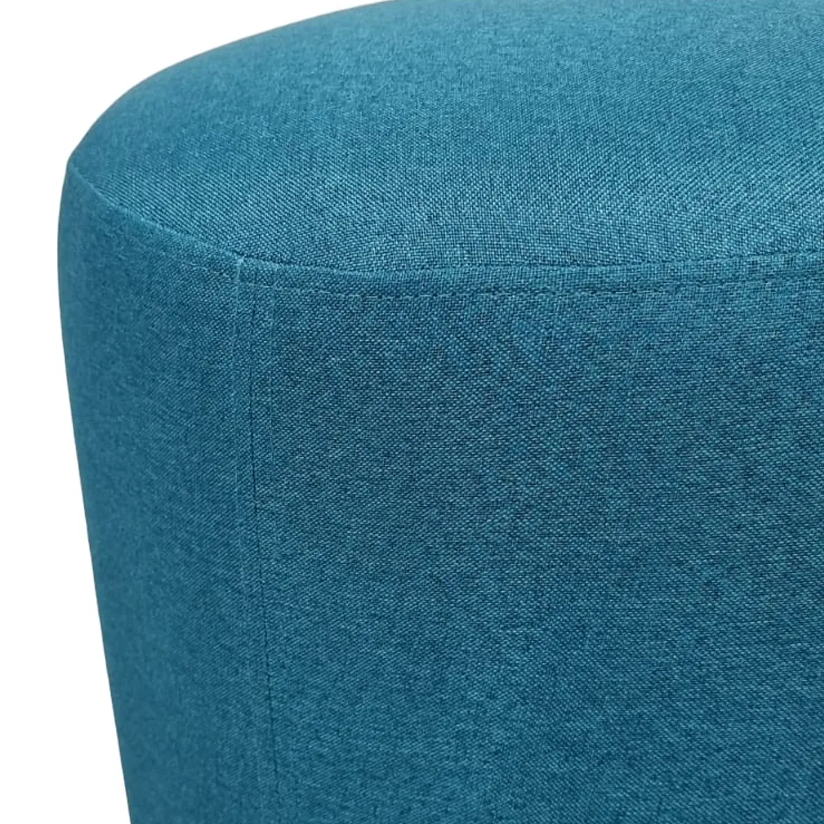 DISEÑOS VALESTRINI - POUF REDONDO LINO TURQUESA