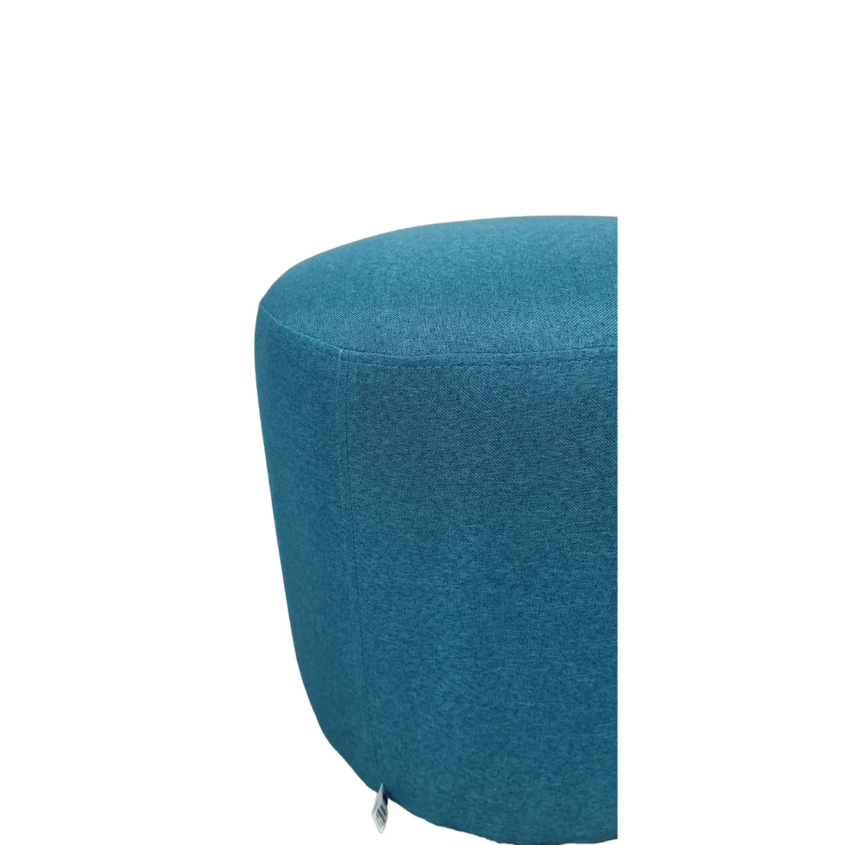 DISEÑOS VALESTRINI - POUF REDONDO LINO TURQUESA