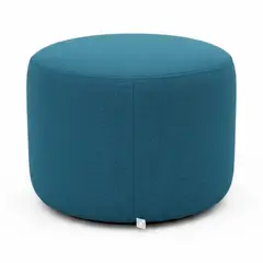 DISEÑOS VALESTRINI - POUF REDONDO LINO TURQUESA