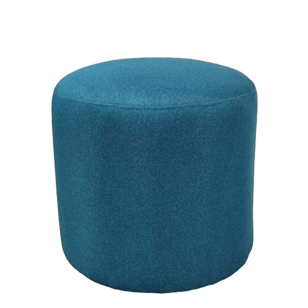 DISEÑOS VALESTRINI - POUF REDONDO LINO TURQUESA