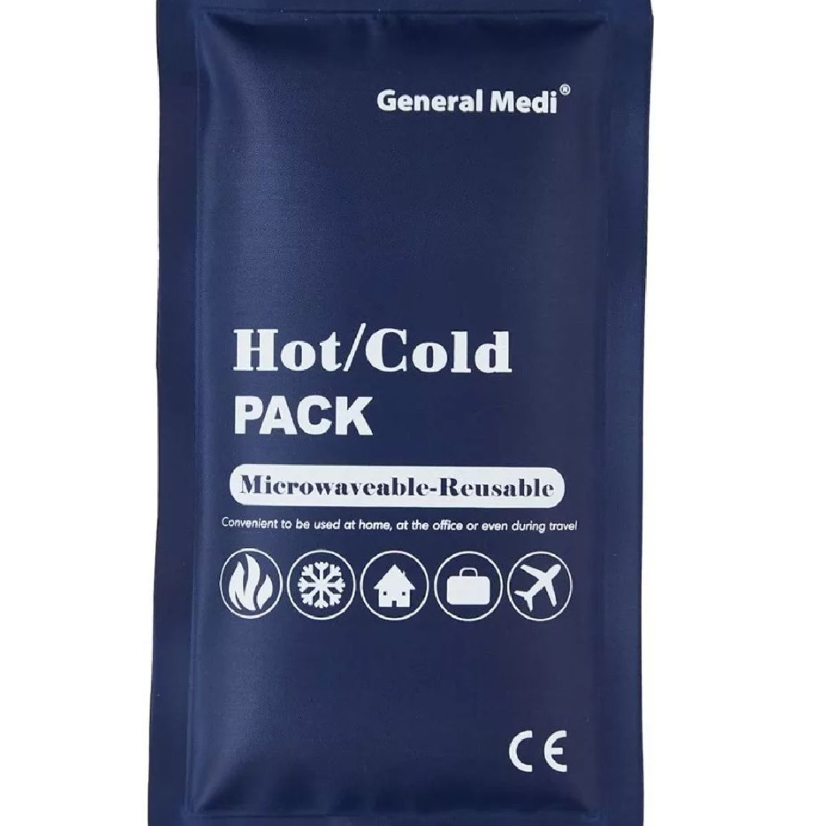 GENERICO - Compresa Gel Frio Calor Golpes Lesiones Reutilizable 27x13cm