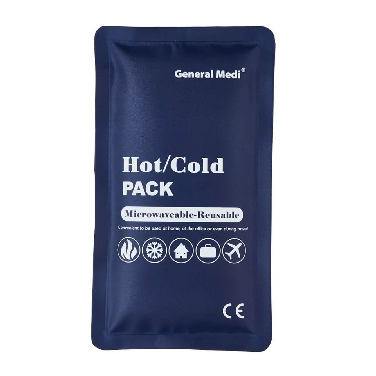 GENERICO - Compresa Gel Frio Calor Golpes Lesiones Reutilizable 27x13cm