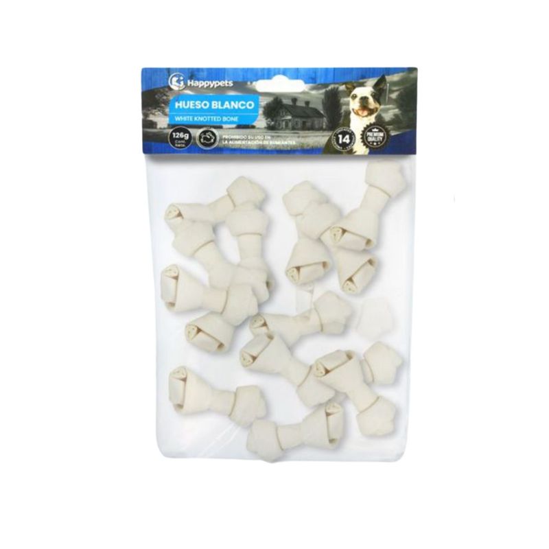 BUEN AMIGO - Snack Happypets Huesos Blancos 125 Gr