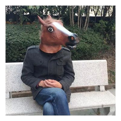 Imagen 2 del producto Máscara De Caballo Café Cabeza Disfraz