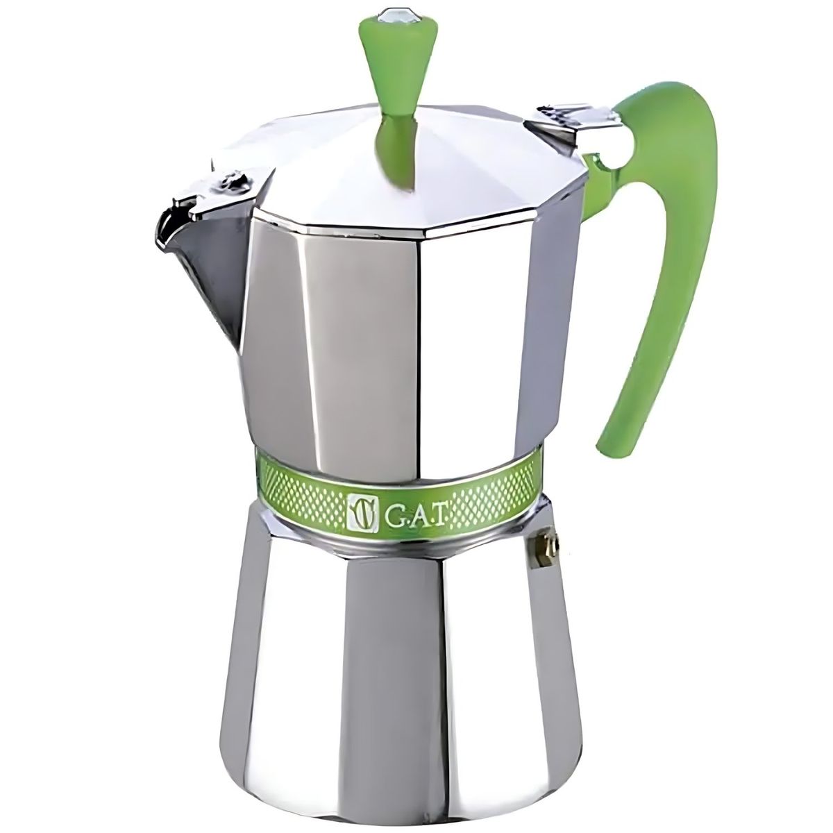HOMESTAR - Cafetera Verde Moka Clásica