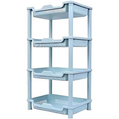 Imagen 2 del producto Carro Organizador Azul 4 Niveles para Baños Cocinas Oficinas