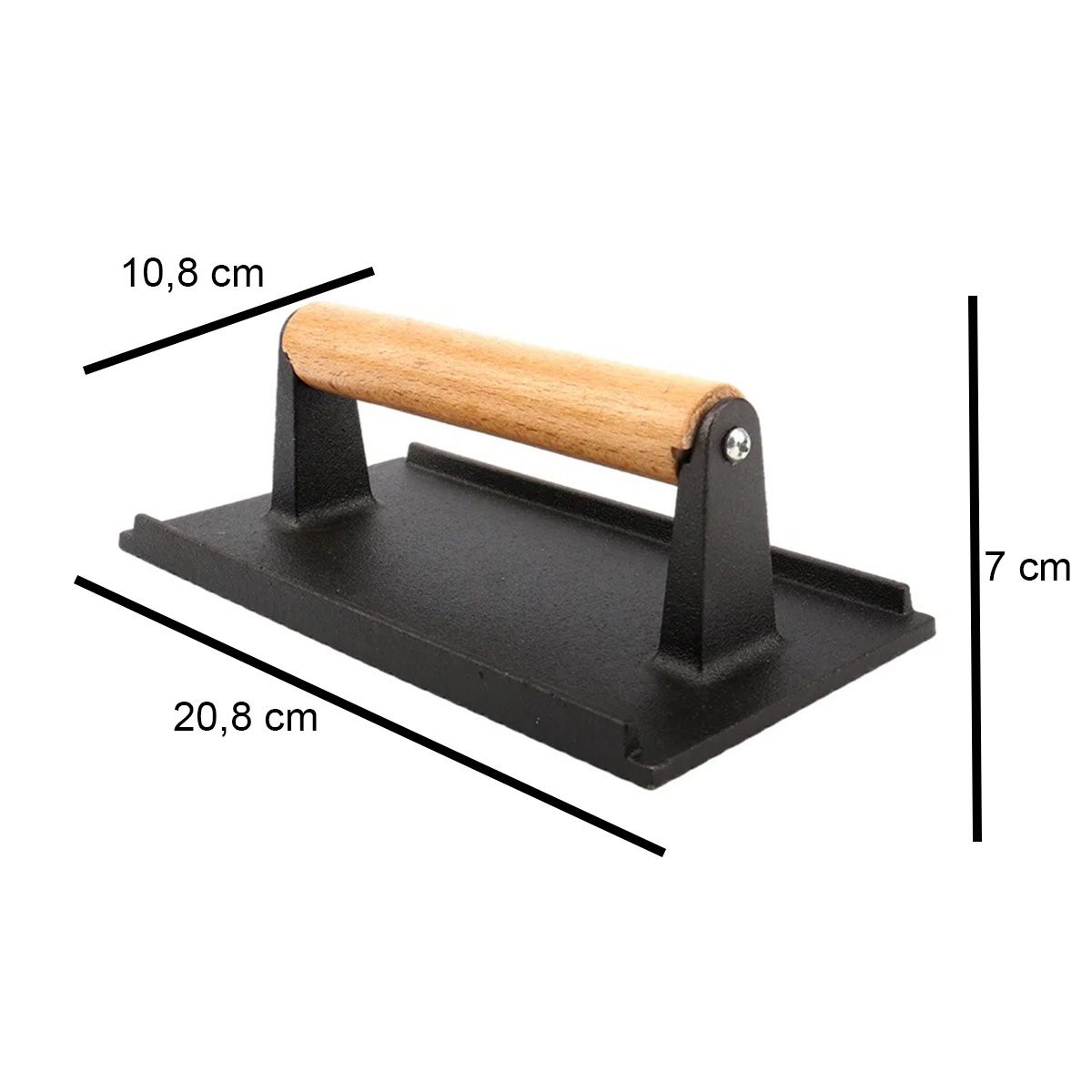 GENERICO - Prensa para carne 20.8x10.8cm Bighouse