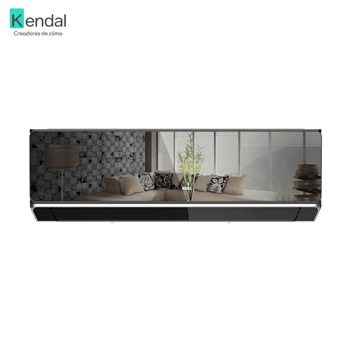 KENDAL - AIRE ACONDICIONADO SPLIT MURO 18000BTU INVERTER KENDAL BLACK MIRROR