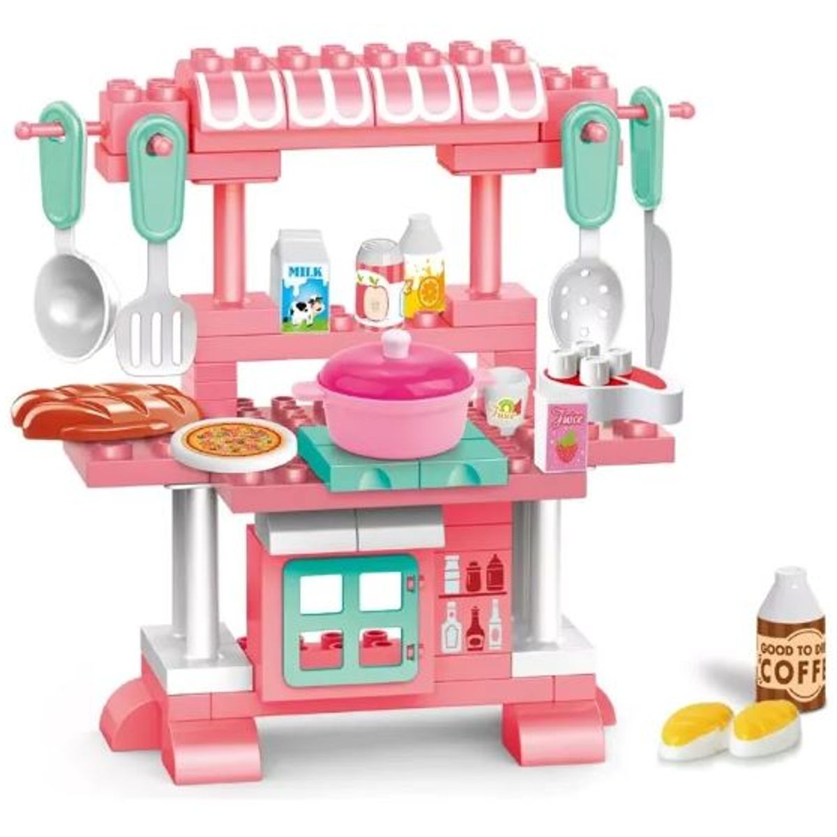 GENERICO - Juego Bloques Armable Didácticos Cocina