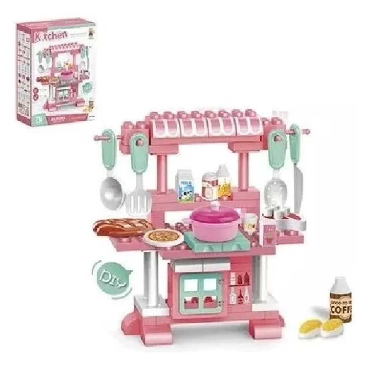 GENERICO - Juego Bloques Armable Didácticos Cocina