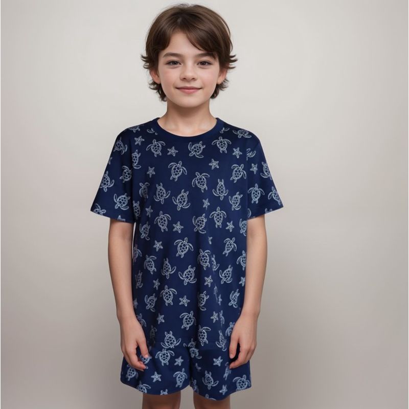 SIMPLY B - Pijama corto niño rortugas