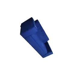 DISEÑOS VALESTRINI - SOFA DOS CUERPOS FELPA AZUL MARINO.