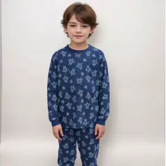 SIMPLY B - Pijama largo tortugas niño