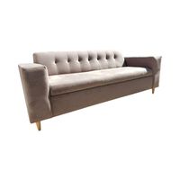 SOFA TRES CUERPOS FELPA BEIGE