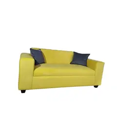 DISEÑOS VALESTRINI - SOFA DOS CUERPOS FELPA OCRE