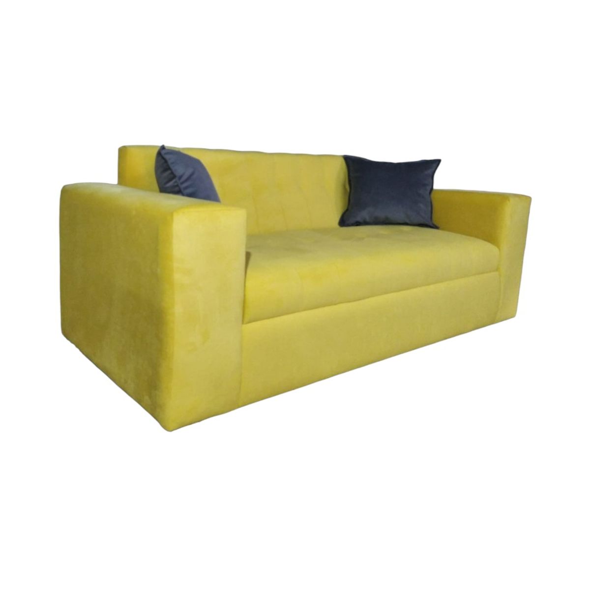 DISEÑOS VALESTRINI - SOFA TRES CUERPOS FELPA OCRE