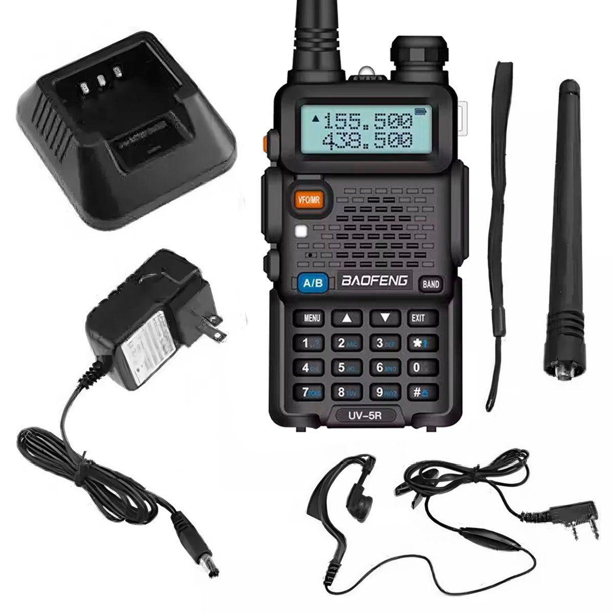BAOFENG - Radio Transmisor Doble Canal Fm Walkie Talkie Baofeng