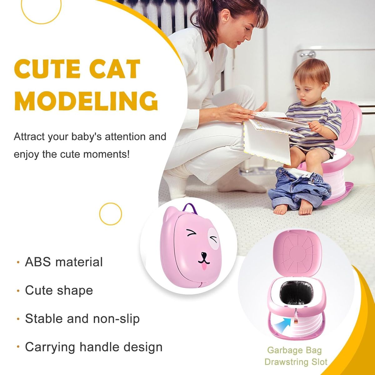 GENERICO - Pelela Baño Portatil Para Niños Aprendizaje Tipo Wc Infantil