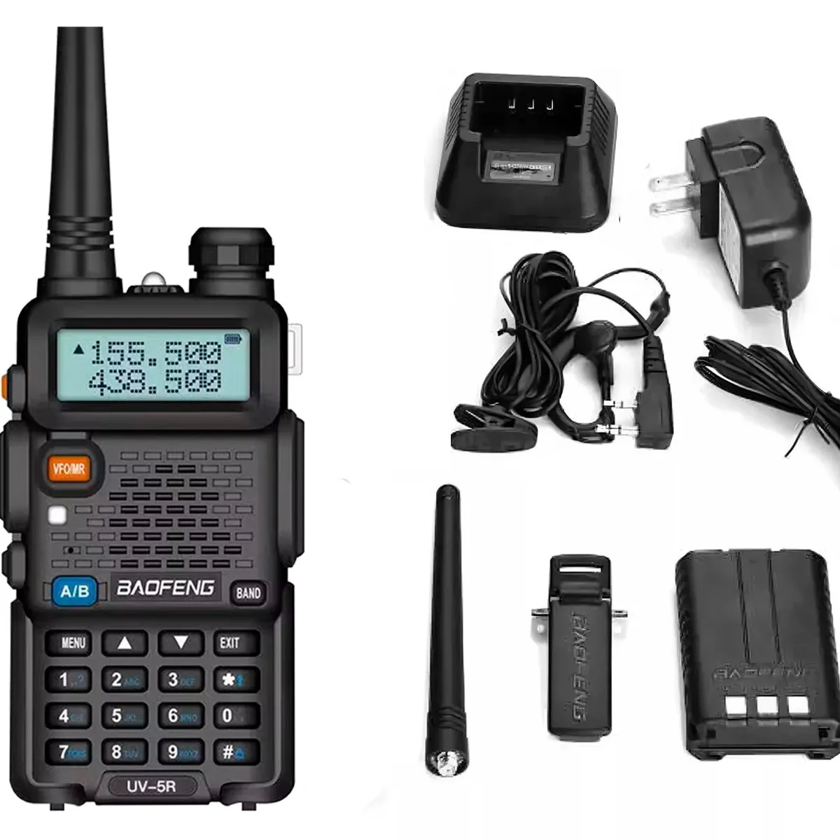 BAOFENG - 2 Radio Transmisor Doble Canal Fm Walkie Talkie Baofeng
